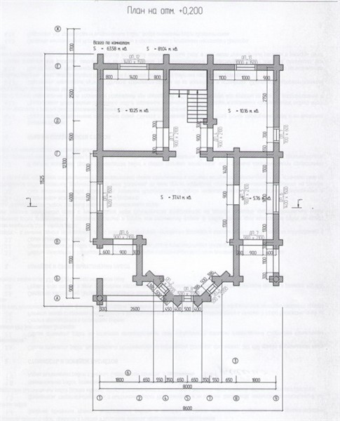 Планировка 1 этажа