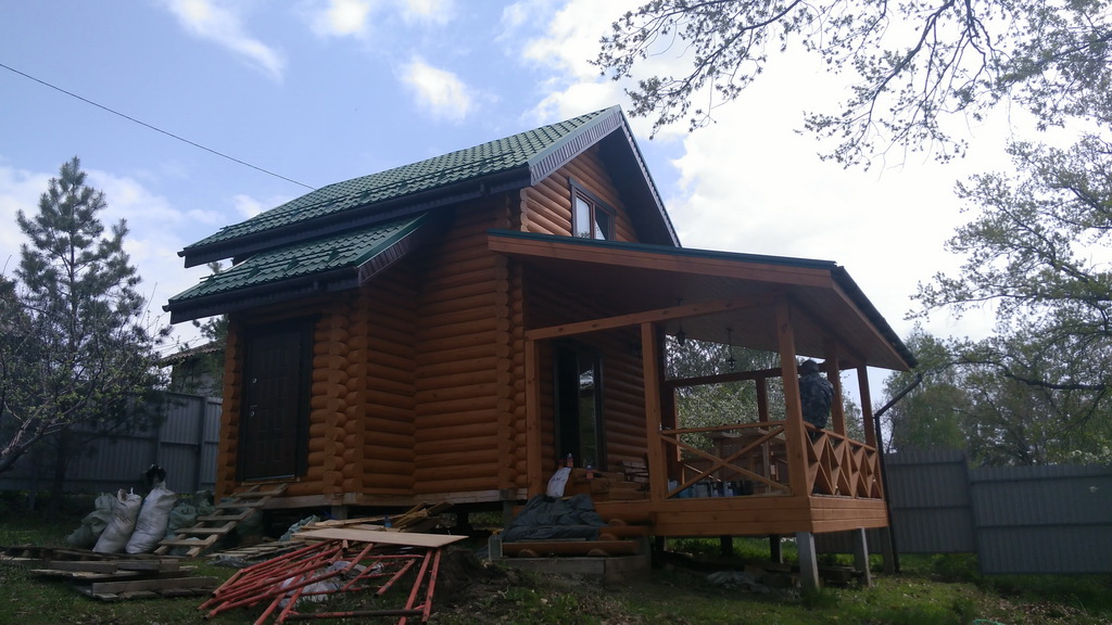 Постройка дачи из ОЦБ